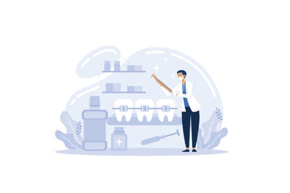 Dental Doctor Graphics: Modern Illustrations for Health Blogs
