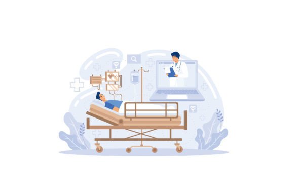 Distant Online Medicine Graphics & Illustrations Review