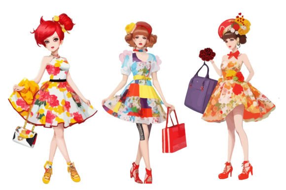 Fashion Child: An Autumn Illustration for Embroidery Projects