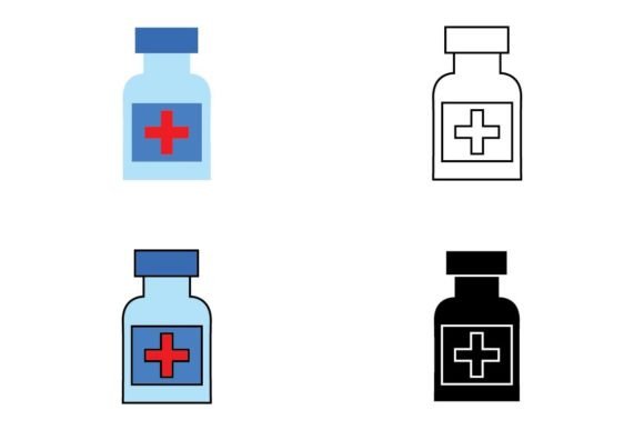 Medical Icon Set Vector 12 Graphics and Icons