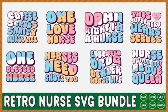 Retro Nurse SVG Bundle Vol.2: Branding Bundles