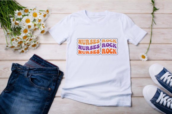 Retro Nurse T-shirt Design: Graphics for T-Shirt Designs