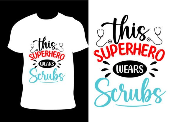 Superhero Nurse Graphics for Bold T-Shirt Designs